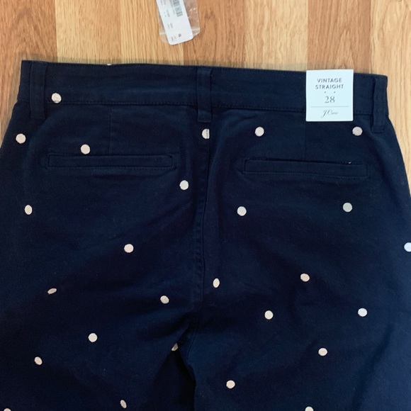 Vintage straight pant in polka-dot stretch chino - Picture 9 of 14